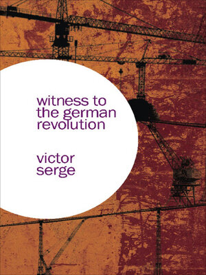 cover image of Witness to the German Revolution